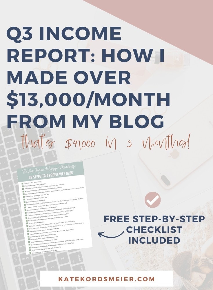 In my Q3 2019 Income Report, we’re looking back on what worked, what didn’t, what lessons we can learn and how we can best move forward to achieve our dreams. I’ll also share my business strategy and tips that helped me earn over $41,000 in three months blogging.