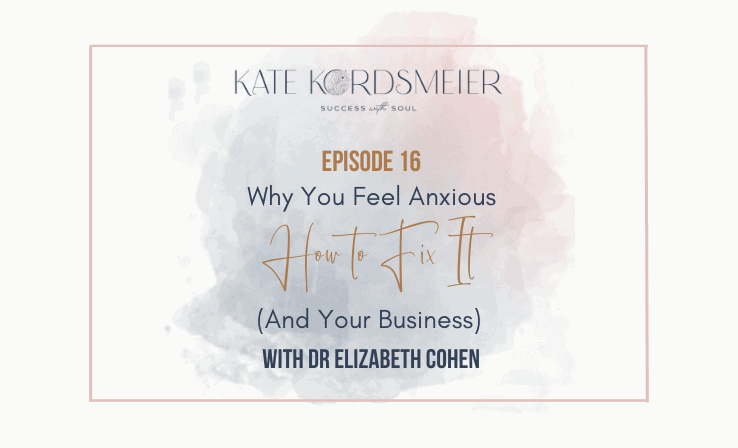 016 Why You Feel Anxious How to Fix It and Your Business with Dr. Elizabeth Cohen Success With Soul Podcast