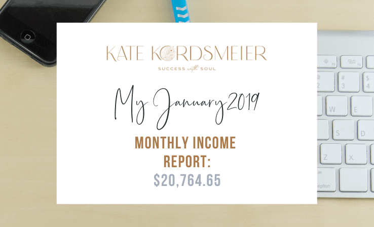 My January 2019 MONTHLY Income Report 20764.65