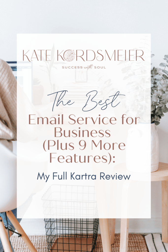 Learn why Kartra is the best email service for business (and what else Kate loves about it.)