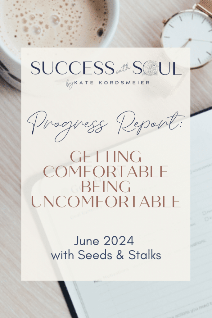 Progress Report June 2024 You Can Do Hard Things,comfortable being uncomfortable,low-cost marketing strategies