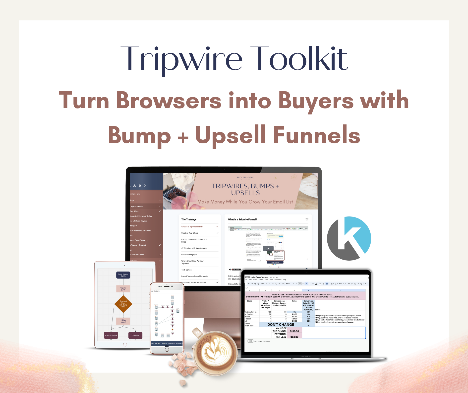 Tripwire Toolkit Turn Browsers into Buyers with Bump Upsell Funnels low-cost tripwires