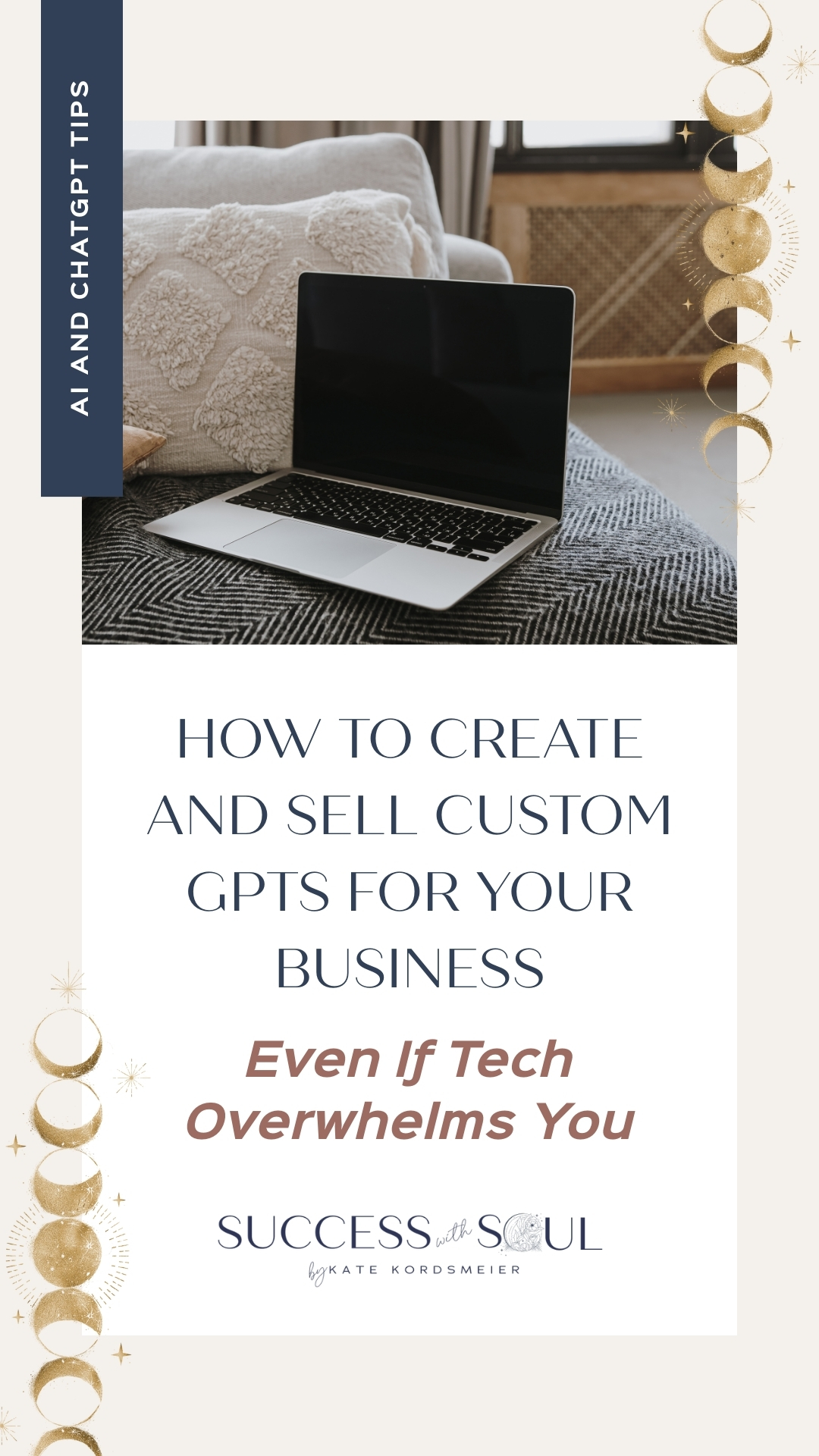 Sell Custom GPTs Blog Post Pinterest Graphic