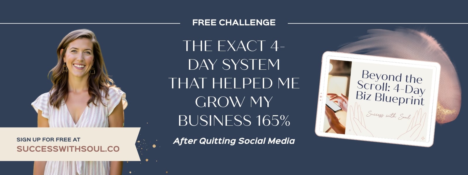 Free Challenge CTA paid ads vs organic social media