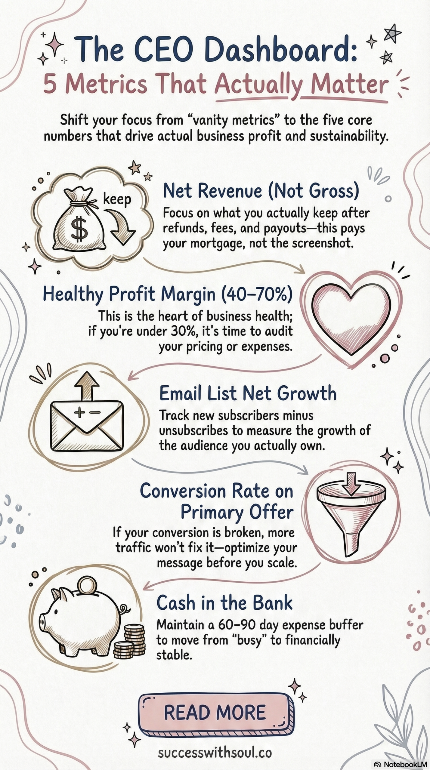 Business Metrics Pinterest Infographic